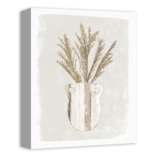 Pampas Jug Striped 11" x 14" Canvas Wall Art
